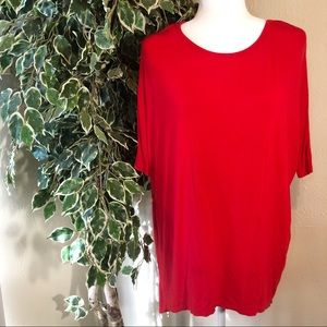 4/$20 - LulaRoe Solid Red Tunic Size XXS